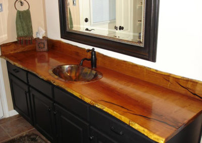 Mesquite Bathroom Counter