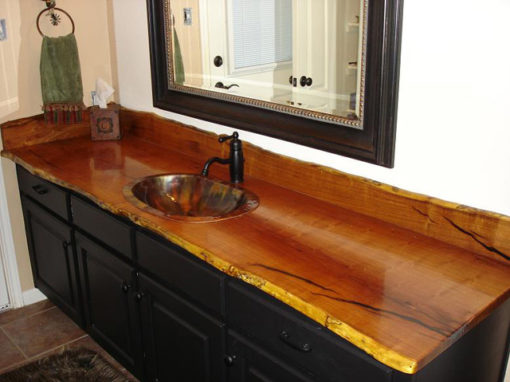 Mesquite Bathroom Counter