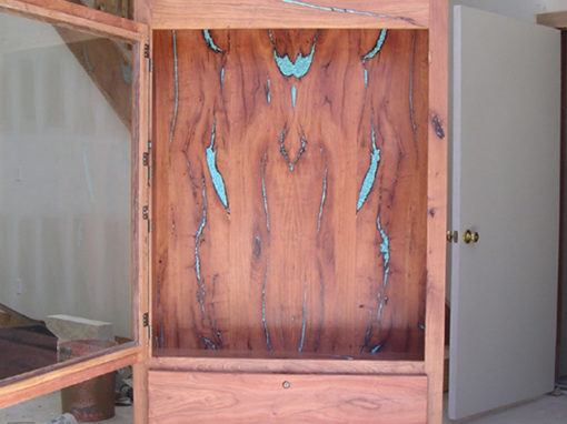 Mesquite Gun Cabinet / Safe Room Door