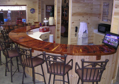 Custom Cedar Bar Top