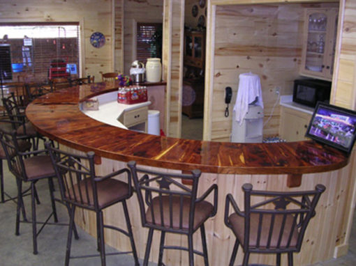 Custom Cedar Bar Top