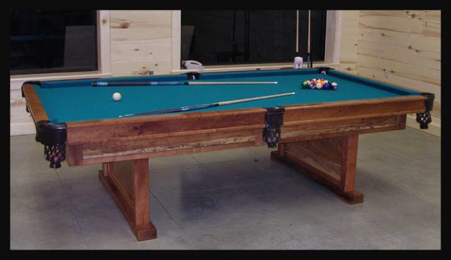 Custom Hand-Made Pool Table